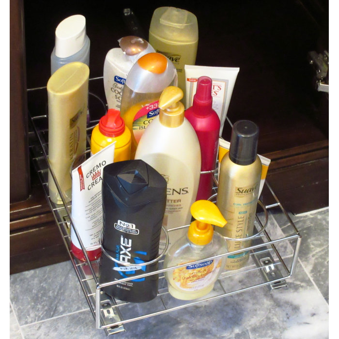 Axis International Pull Out Cabinet Shelf/Bath Bottle Organizer ...